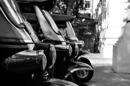 Tuktuks in Mozambique